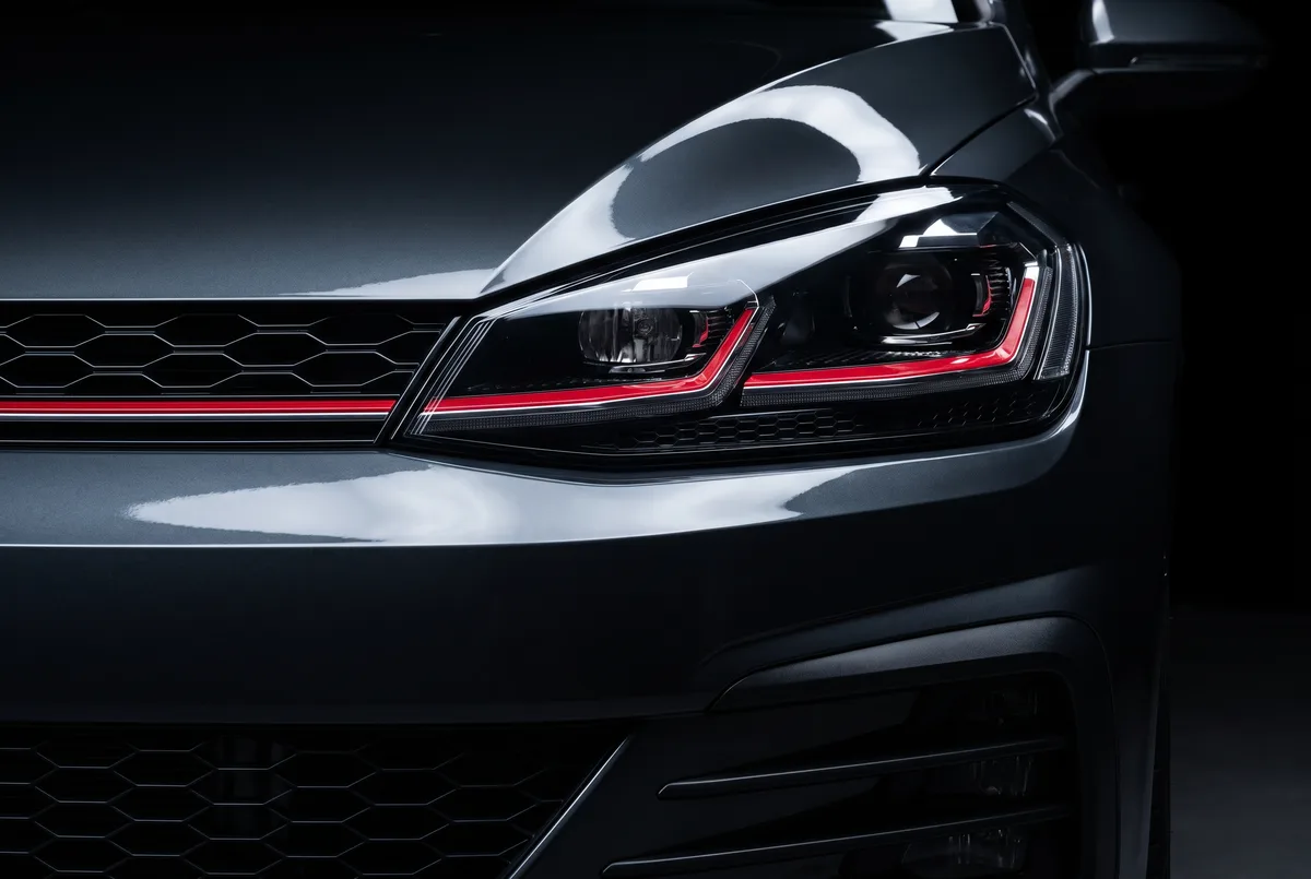 Detail van een Volkswagen Golf